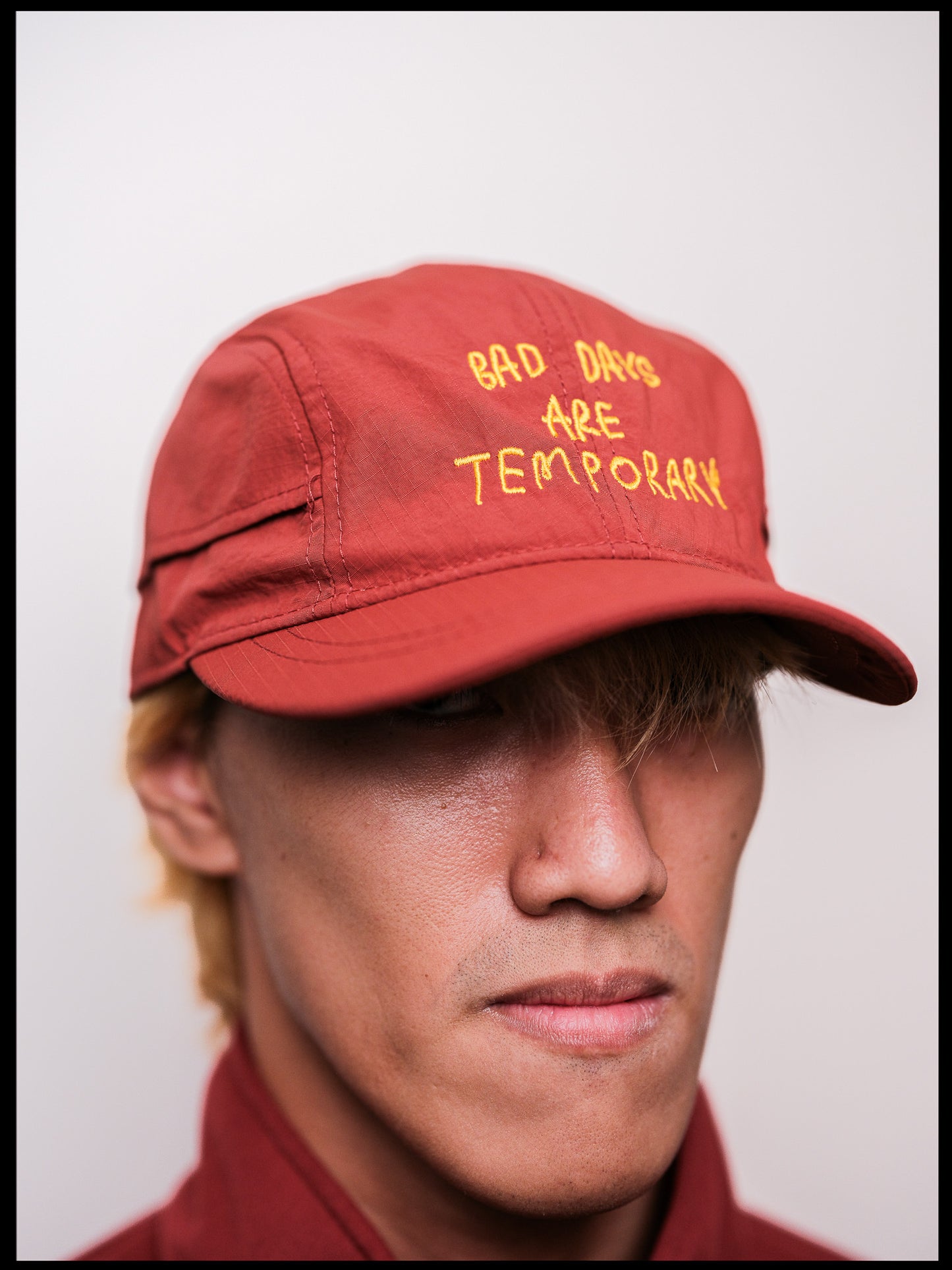"Bad Days are Temporary" Sports Cap in Maroon
