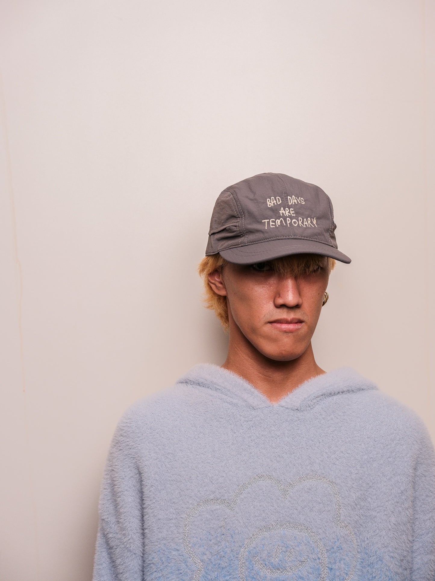 "Bad Days are Temporary" Sports Cap in Gray