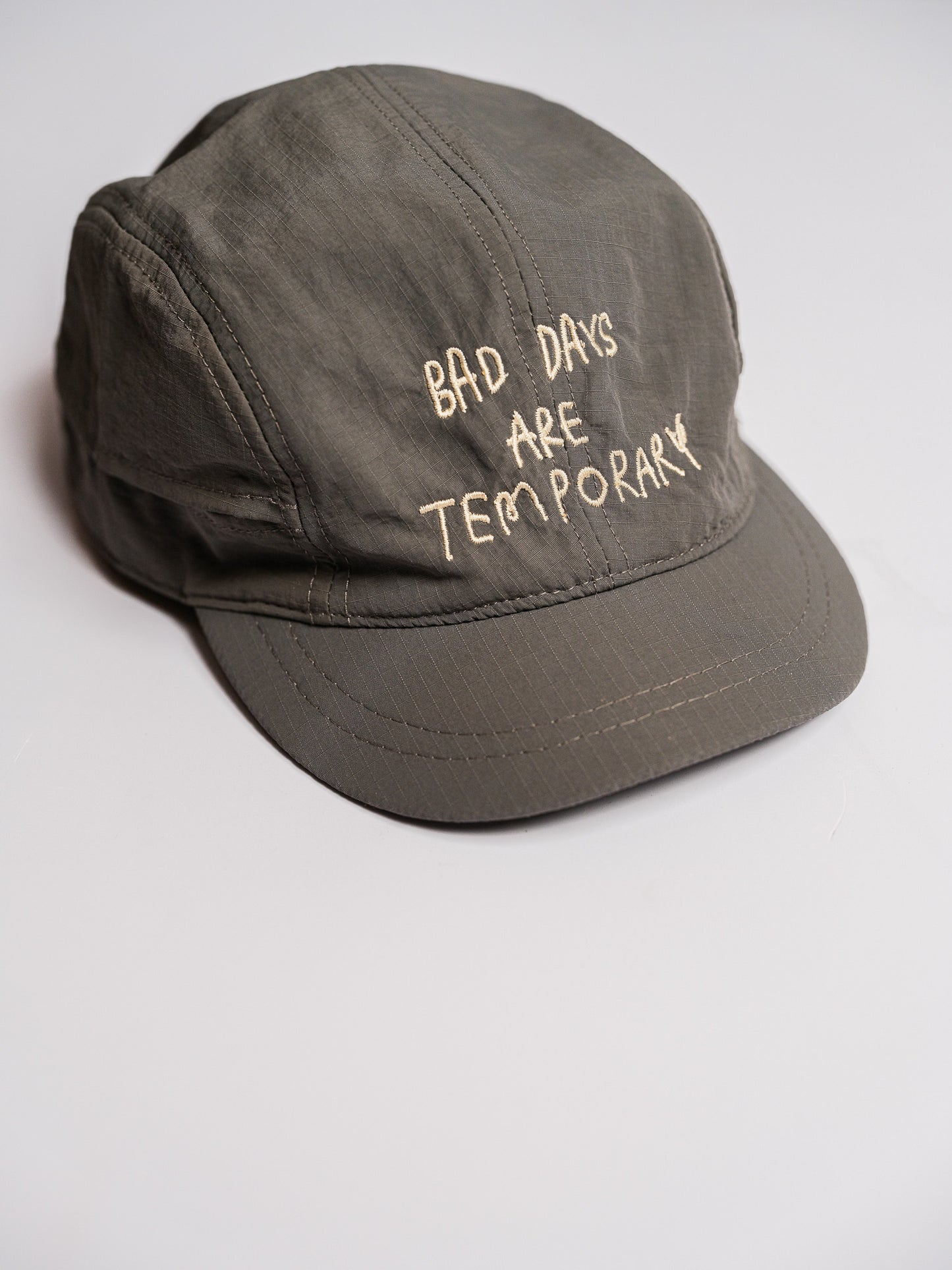 "Bad Days are Temporary" Sports Cap in Gray